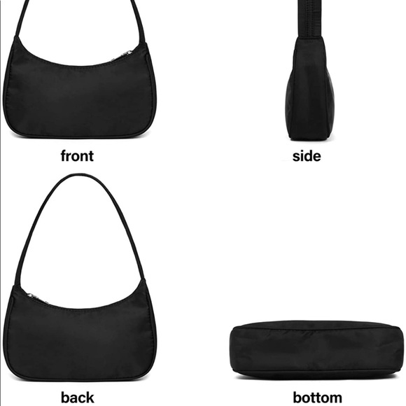 Black Nylon Handbag - Picture 5 of 9